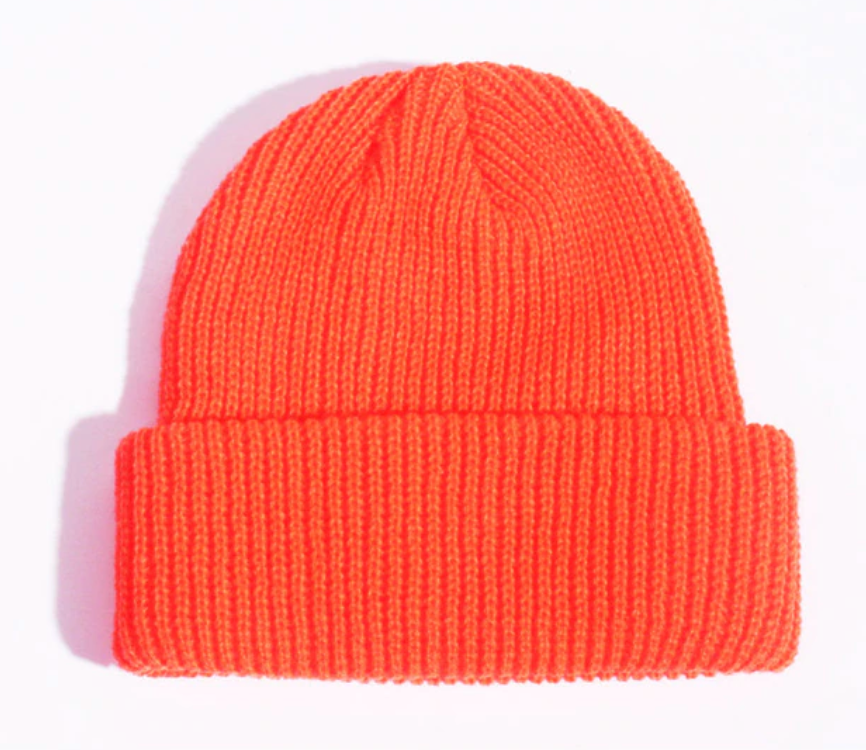 Kids Neon Knit Beanie