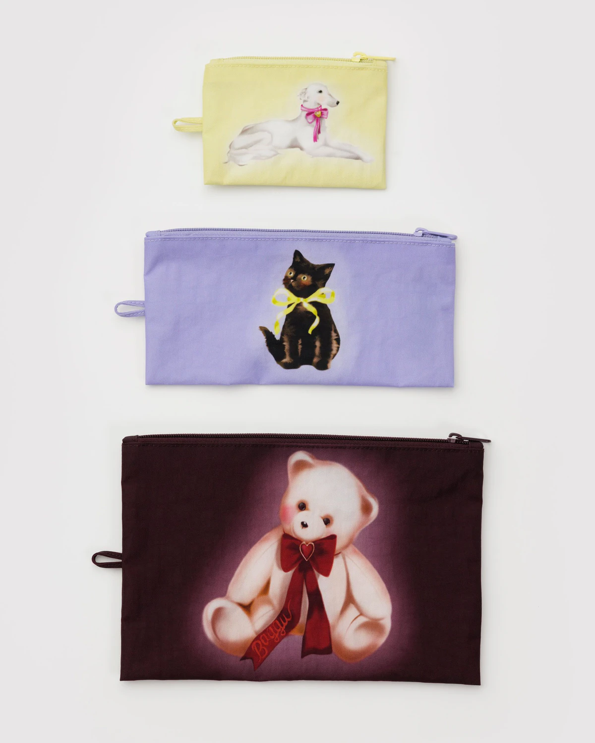 Flat Pouch Set - Fancy Animals