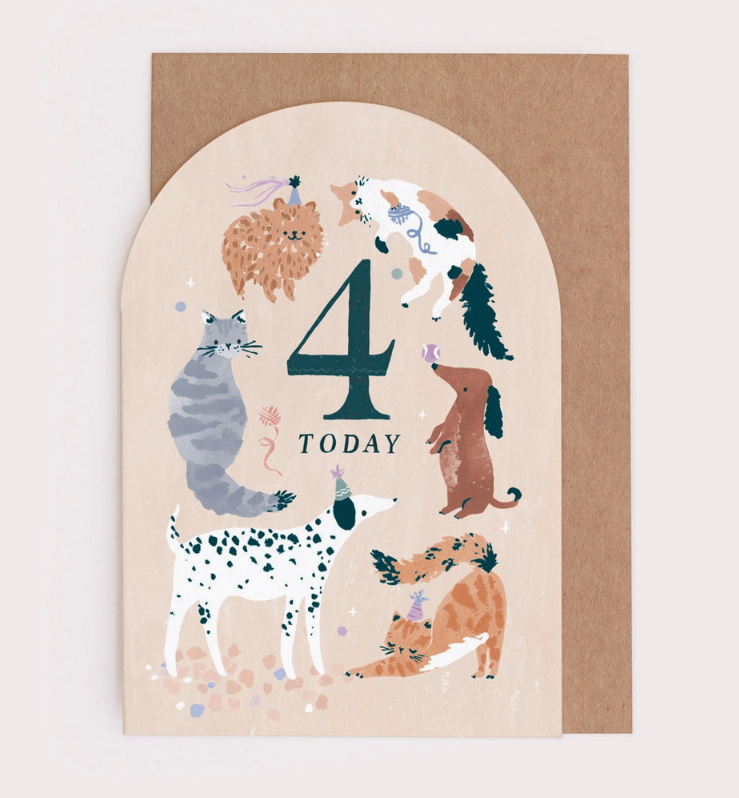 Age 4 Birthday Card
