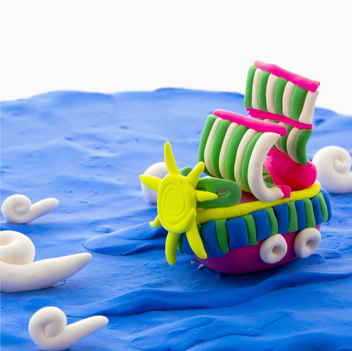 Air Dry Modeling Clay Fluorescent Colors 2 oz.