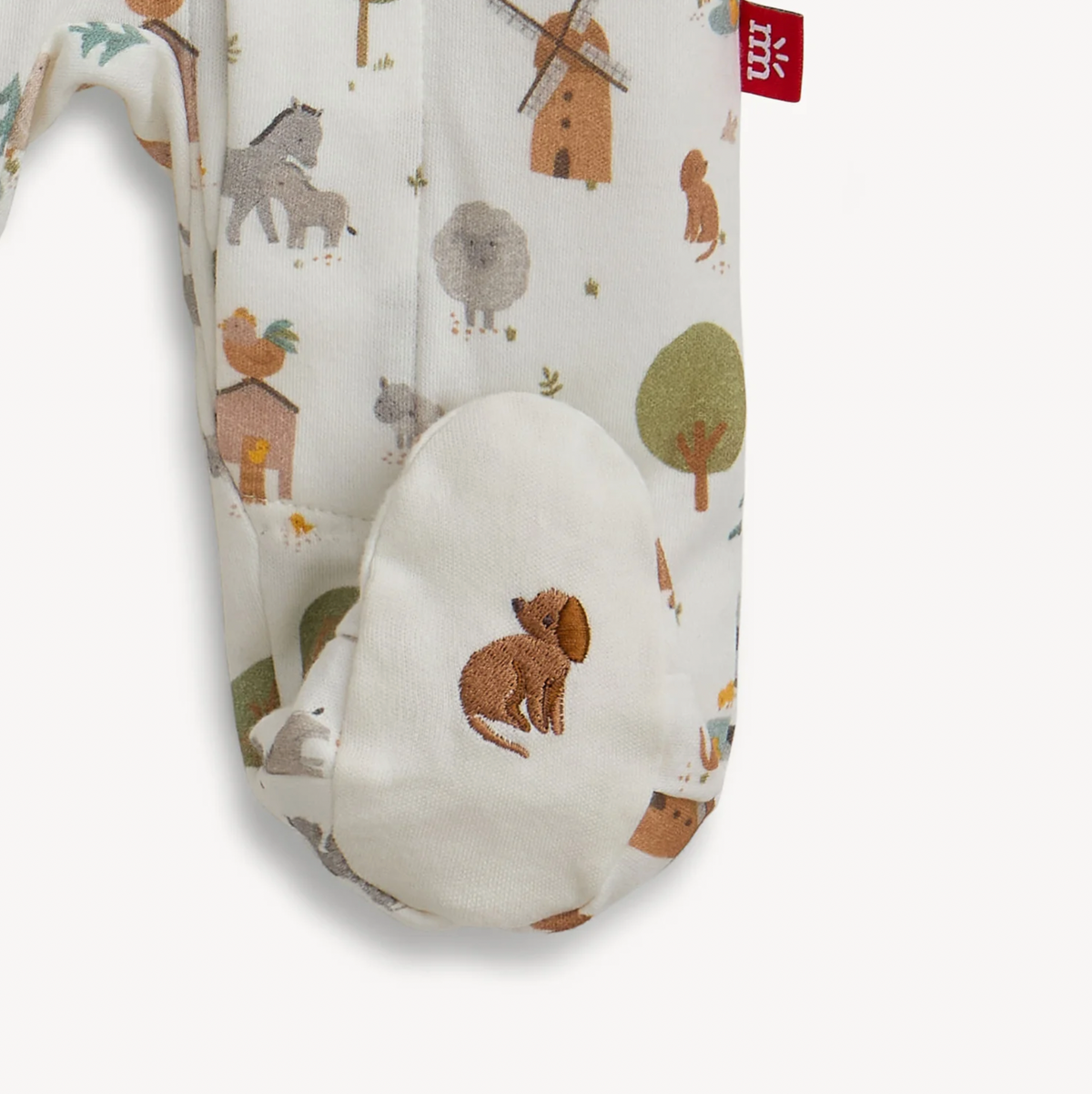 Funny Farm Organic Cotton Footie