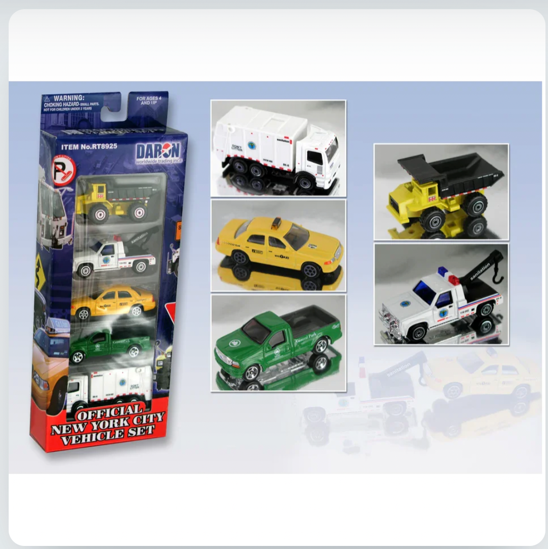New York City Official 5pc Vehicle Set