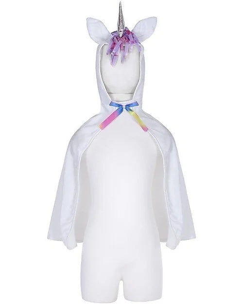 Unicorn Toddler Cape, White, Size 2-3T