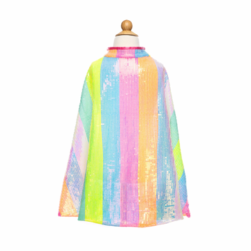 Stripy Sequins Cape, Size 4-6