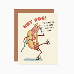 Hot Dog Tap Dance Birthday Card