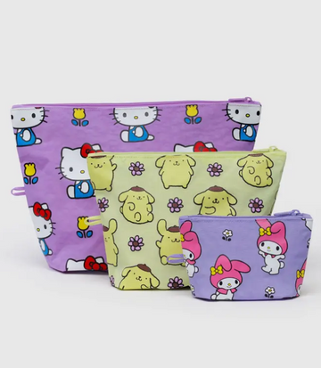 Go Pouch Set Hello Kitty And Friends Florals