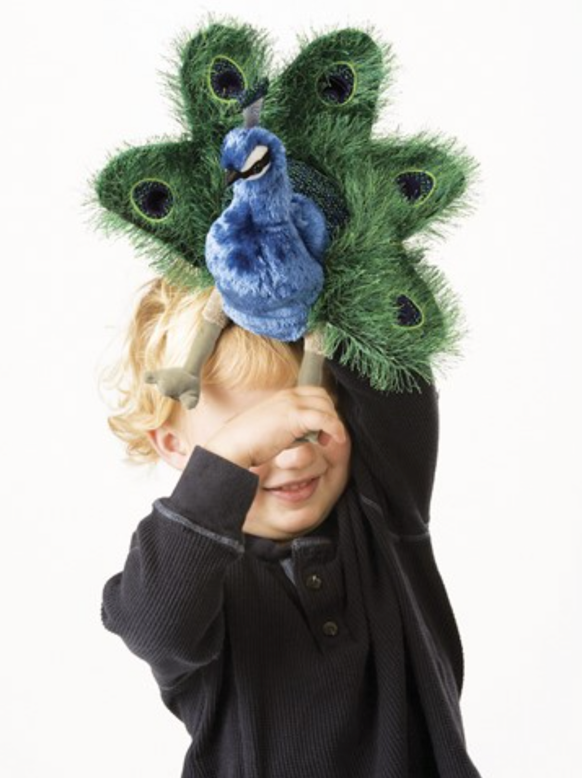 Hand Puppet - Small Peacock