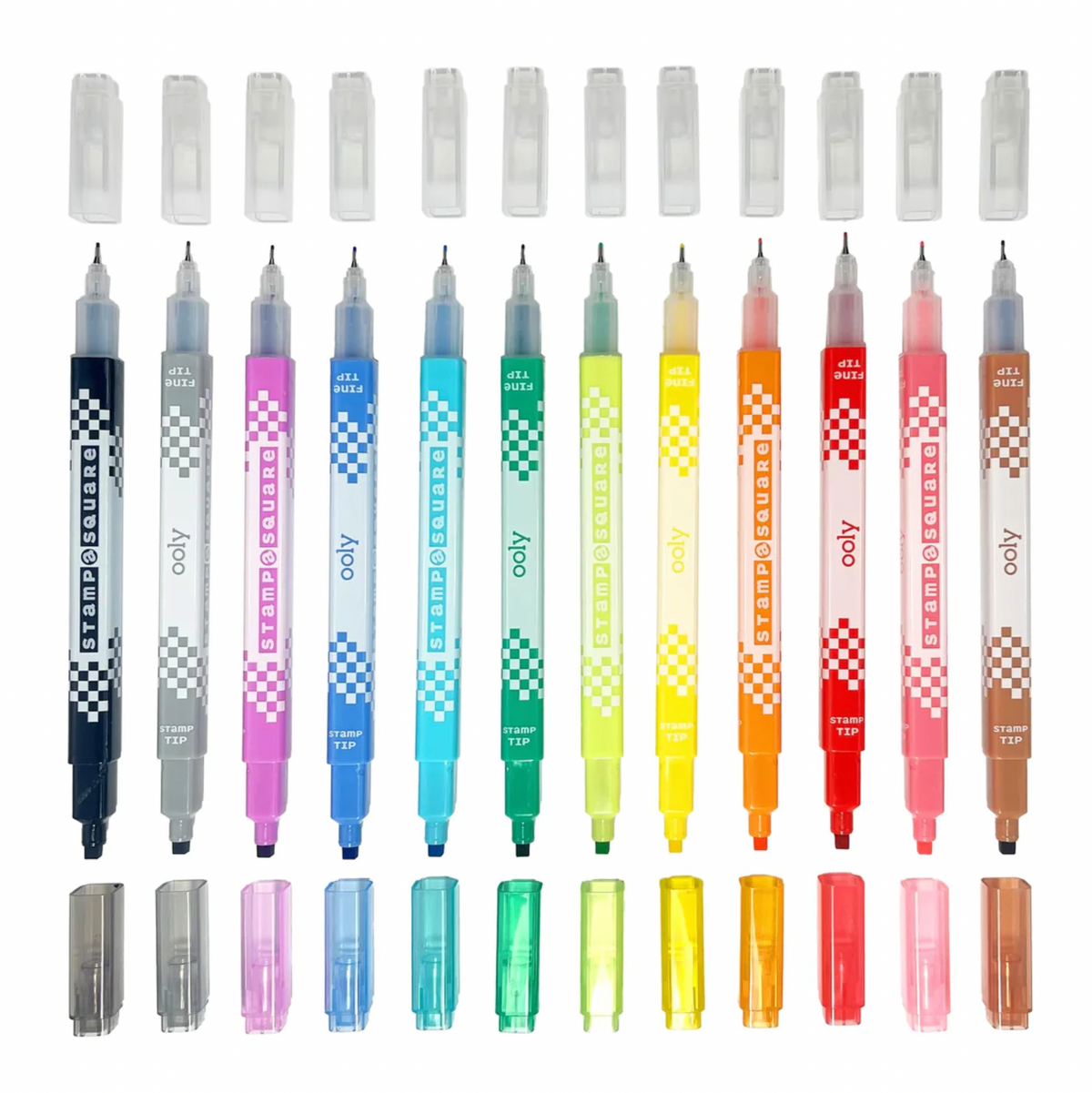 Stamp-A-Square Markers (Set of 12)